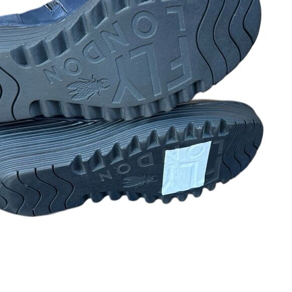 Fly LondonBlue Leather Ankle Boots. Size 10 - Picture 8 of 10